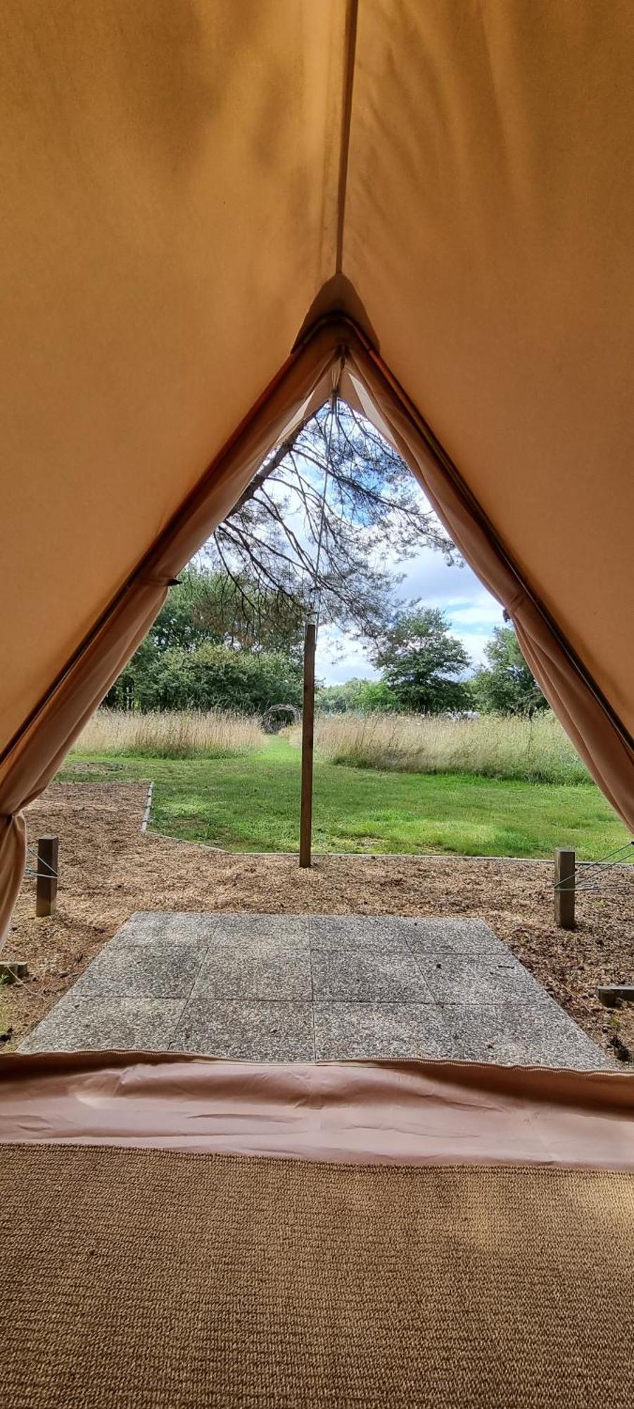 Luxury Bell Tent At Camping La Fortinerie Mouliherne Dış mekan fotoğraf
